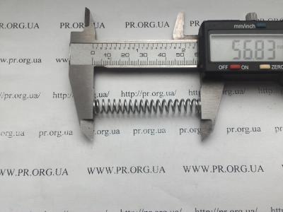 Пружина стиснення 1 х 8 х 57 (Артикул: S4245)