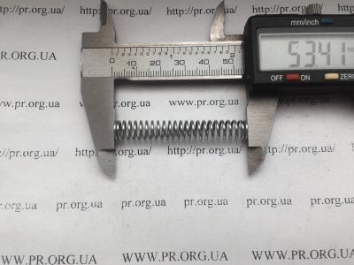 Пружина стиснення 1 х 8 х 53,5 (Артикул: S4256)
