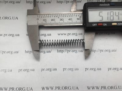 Пружина стиснення 1 х 8 х 52 (Артикул: S4257)