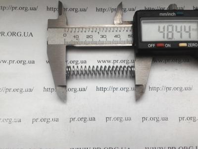 Пружина сжатия 1 х 7,5 х 48,5 (Артикул: S4260)