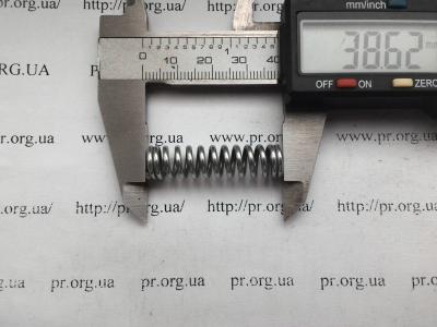 Пружина стиснення 1,6 х 9,4 х 38,5 (Артикул: S4265)