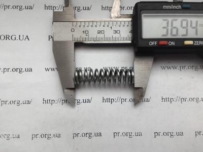 Пружина стиснення 1,6 х 9,5 х 37 (Артикул: S4266)