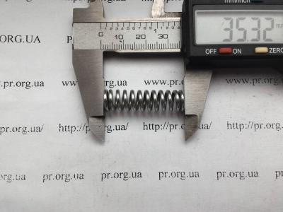 Пружина стиснення 1,6 х 9,4 х 35 (Артикул: S4267)