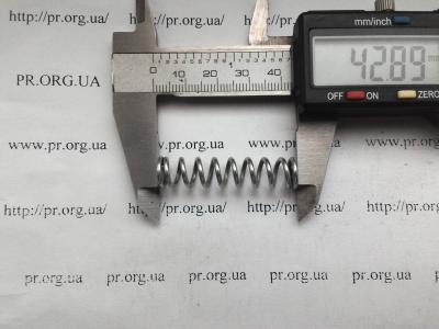 Пружина сжатия 1,5 х 9,7 х 42,8 (Артикул: S4275)