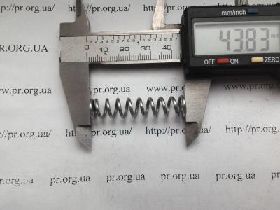 Пружина сжатия 1,5 х 9,6 х 43,8 (Артикул: S4276)