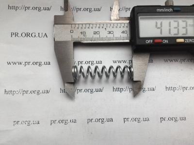 Пружина сжатия 1,5 х 9,7 х 41,5 (Артикул: S4278)