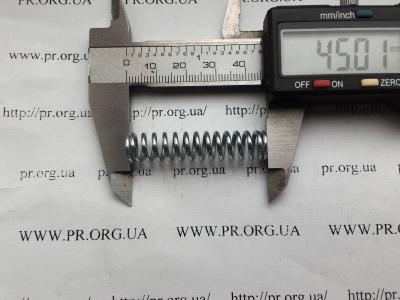 Пружина сжатия 1,5 х 9,9 х 45 (Артикул: S4283)