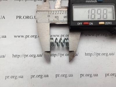 Пружина стиснення 1,5 х 10 х 19 (Артикул: S4296)