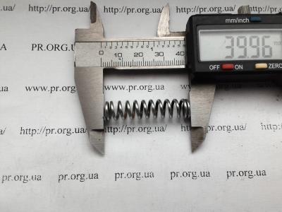 Пружина стиснення 1,4 х 9 х 40 (Артикул: S4316)