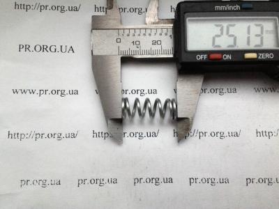 Пружина сжатия 1,4 х 9,8 х 25 (Артикул: S4323)