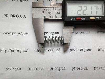 Пружина стиснення 1,4 х 9,6 х 22 (Артикул: S4324)