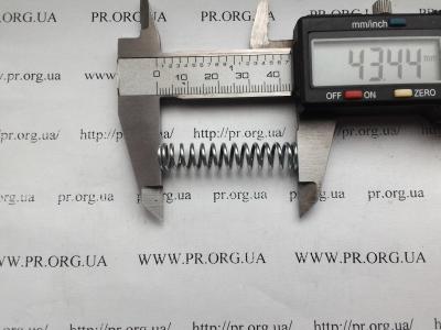 Пружина стиснення 1,2 х 9 х 43,5 (Артикул: S4346)