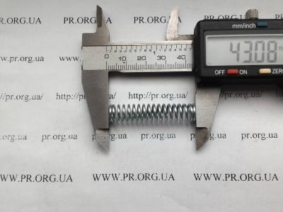 Пружина стиснення 1,2 х 9 х 43 (Артикул: S4347)