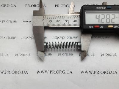 Пружина стиснення 1,2 х 9 х 42,8 (Артикул: S4348)