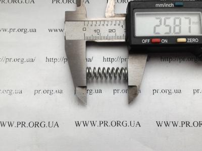 Пружина стиснення 1,2 х 8 х 25,8 (Артикул: S4356)