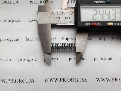 Пружина стиснення 1,2 х 7,5 х 24,5 (Артикул: S4368)