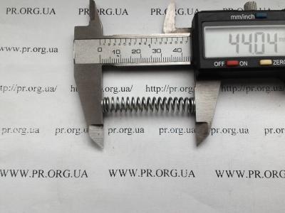 Пружина сжатия 1 х 7,5 х 44 (Артикул: S4370)