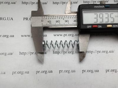 Пружина сжатия 1 х 9,2 х 39 (Артикул: S4374)