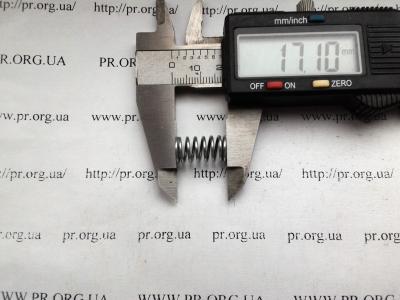 Пружина стиснення 1 х 9 х 17 (Артикул: S4390)