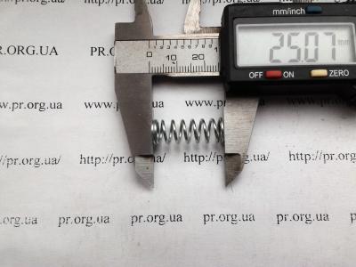 Пружина стиснення 1 х 8,8 х 25 (Артикул: S4391)