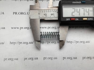 Пружина стиснення 1 х 9 х 24,5 (Артикул: S4419)