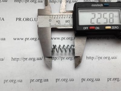 Пружина сжатия 1 х 8 х 22,5 (Артикул: S4430)