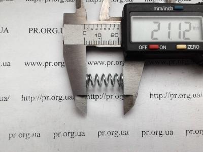 Пружина стиснення 1 х 8 х 21 (Артикул: S4434)