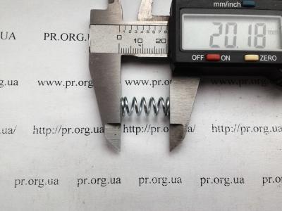 Пружина сжатия 1 х 8 х 20,2 (Артикул: S4436)