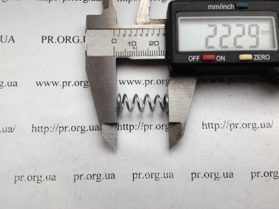 Пружина сжатия 1 х 8 х 22,3 (Артикул: S4437)