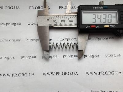 Пружина сжатия 1 х 7,7 х 34 (Артикул: S4452)