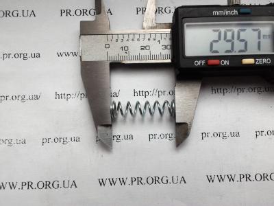 Пружина сжатия 1 х 7,6 х 29,5 (Артикул: S4455)