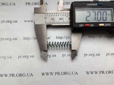 Пружина сжатия 1 х 7,1 х 27 (Артикул: S4457)