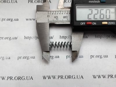 Пружина стиснення 1 х 6,8 х 22,5 (Артикул: S4461)