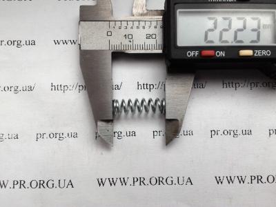 Пружина стиснення 1 х 6,6 х 22,2 (Артикул: S4462)