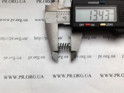 Пружина стиснення 1 х 7,5 х 13,5 (Артикул: S4466)