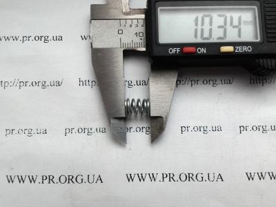Пружина стиснення 1 х 7,2 х 10,5 (Артикул: S4470)