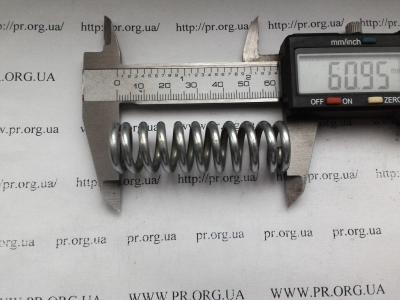 Пружина стиснення 3 х 18,5 х 61 (Артикул: S4473)