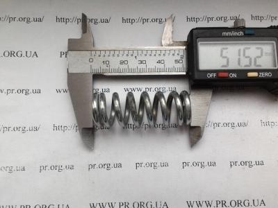 Пружина сжатия 3 х 18 х 51,5 (Артикул: S4480)