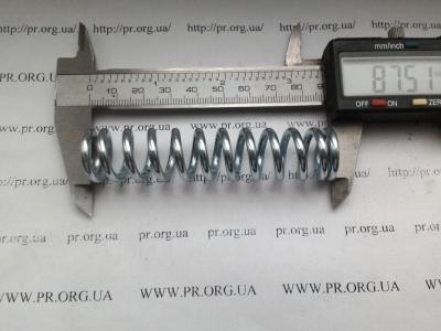 Пружина сжатия 3 х 19 х 87,5 (Артикул: S4484)