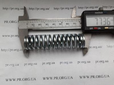 Пружина сжатия 3 х 19,8 х 77 (Артикул: S4489)