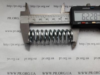 Пружина сжатия 3 х 18,4 х 62 (Артикул: S4494)