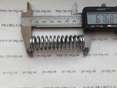 Пружина сжатия 2,5 х 18,5 х 67,5 (Артикул: S4521)