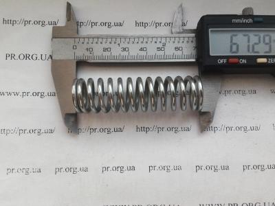 Пружина сжатия 2,5 х 18,5 х 67 (Артикул: S4522)