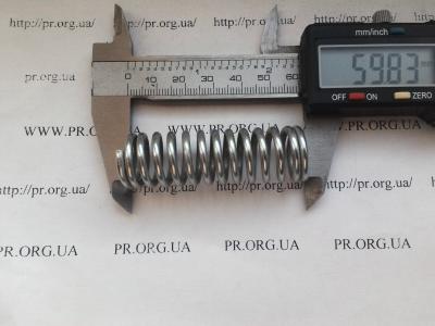 Пружина стиснення 2,5 х 18,5 х 60 (Артикул: S4523)