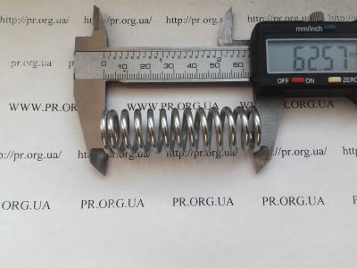 Пружина сжатия 2,5 х 18,5 х 62,5 (Артикул: S4524)