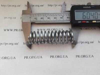 Пружина сжатия 2,5 х 18,5 х 60,5 (Артикул: S4525)