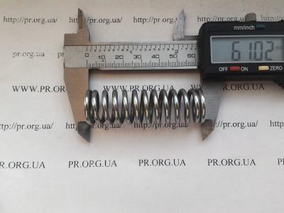 Пружина сжатия 2,5 х 18,5 х 61 (Артикул: S4526)