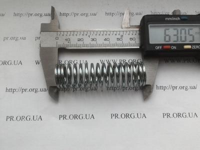 Пружина стиснення 2 х 17,5 х 63 (Артикул: S4532)