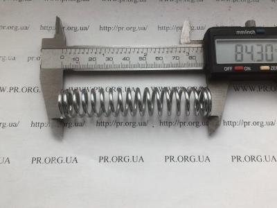 Пружина стиснення 2 х 16,6 х 84 (Артикул: S4539)