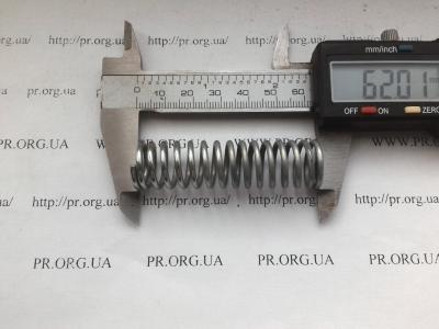 Пружина стиснення 2 х 16,5 х 62 (Артикул: S4543)